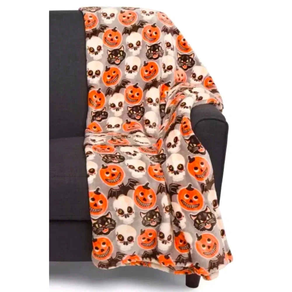 Cynthia Rowley Curious New York Halloween Throw Blanket